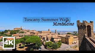 Montalcino 4K  Tuscany Italy  Walking Tour [upl. by Nihs]