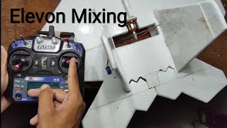 Fly Sky i6 Elevon Mixing for f22 Jet and Flying Wing [upl. by Dewain]