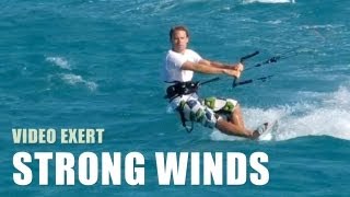 How To Kitesurf In Strong Winds  Kiteboarding Technique Tips [upl. by Coucher]