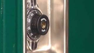 Master Lock Locker Locks BuiltIn Combination Change Procedure [upl. by Nolek]