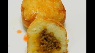 Rellenos de Papa or Stuffed Potato Balls [upl. by Winou396]