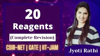 Reagents in Organic Chemistry Reagents CSIRNET GATE  IITJAM Examples Questions Concepts [upl. by Macri610]