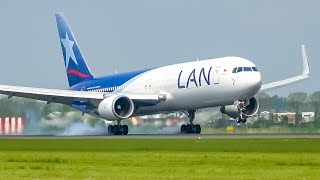 4K Watching Planes at Amsterdam Schiphol  A great Plane spotting day 787 747 777 etc [upl. by Todd]