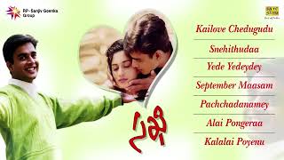 సఖి సినిమా పాటలు Sakhi Telugu Movie Audio Jukebox  Madhavan Shalini [upl. by Arem]