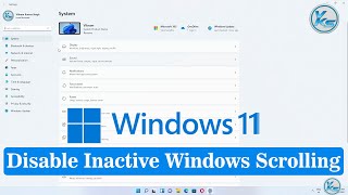 ✅ How To Disable Inactive Window Scrolling or Auto Scrolling in Windows 11 [upl. by Zoe227]