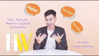 Belajar Bahasa Isyarat Bareng Surya Sahetapy [upl. by Nodarb304]