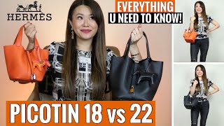 Buying a HERMES PICOTIN 18 or 22 WATCH THIS FIRST In depth Review amp Comparison  Mel in Melbourne [upl. by Annaujat]