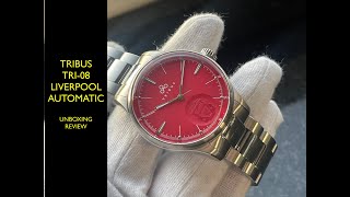 Tribus Tri08 Liverpool Automatic Watch  Review Valjoux Relogios [upl. by Pulsifer]