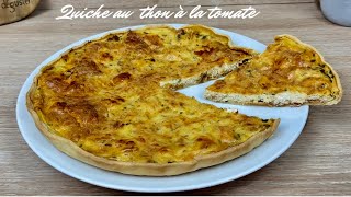 LA QUICHE AU THON À LA TOMATE 🍅 RECETTE D’ÉTÉ EXPRESS À ACCOMPAGNER AVEC UNE BONNE SALADE 🥗 [upl. by Navetse]