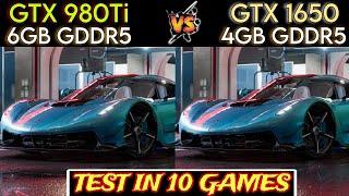 GTX 980 Ti vs GTX 1650  Test In 10 Games  Which Is Better [upl. by Oam]