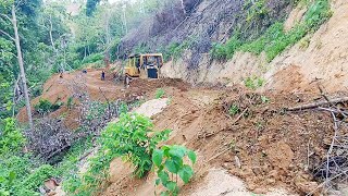 Repairing Bulldozer Plantation Road D6R XL Working Farmer Road Service [upl. by Alyehs640]