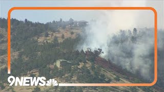 20 containment on Stone Canyon Fire near Lyons [upl. by Woodcock510]