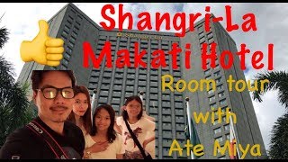 Makati ShangriLa Hotel  Room tour with Ate Miya [upl. by Eibob]