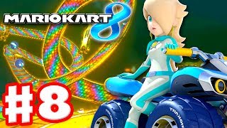 Mario Kart 8 Deluxe  Mirror Lightning Cup Gold Mario amp Gold Kart Gameplay [upl. by Schwing]