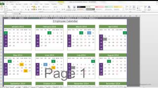 Event Calendar Maker Excel Template [upl. by Fennie]