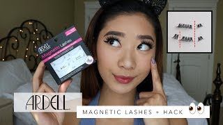 ARDELL MAGNETIC LASHES  HUGE HACK ON GETTING THEM TO WORK [upl. by Nalla95]