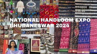 National Handloom Expo 2024  ଜାତୀୟ ହସ୍ତତନ୍ତ ମେଳା bhubaneswar exhibition handloom odisha [upl. by Aerdnua]