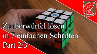 Zauberwürfel lösen in 7 einfachen Schritten  Part 23 [upl. by Vani848]