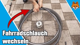 Fahrradschlauch wechseln  Anleitung vorne und hinten [upl. by Ermine]