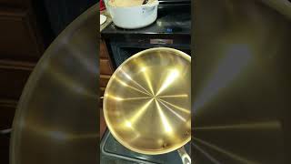 Seasoning a Stainless Steel AllClad Pan to Improve NonStick Properties [upl. by Staten859]