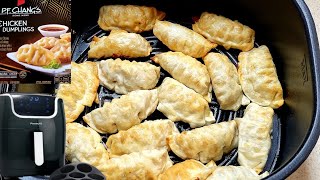 PF Chang’s Chicken Dumplings PotStickers 7qt PowerXL Air Fryer Steamer From Frozen Recipe [upl. by Wsan459]