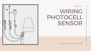 HOW TO INSTALL AND WIRE PHOTOCELL SENSOR [upl. by Haroun]