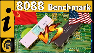 Soviet K1810VM88 VS Intel 8088 Benchmark on high integrated Philips Mainboard [upl. by Eedrahc184]