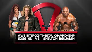 Edge W Lita vs Shelton Benjamin  Intercontinental Championship [upl. by Perron]