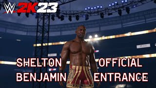 WWE 2K23 Shelton Benjamin Full Official Entrance [upl. by Isawk]