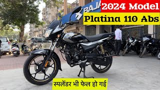 Bajaj Platina 110 Abs New Model 2024 Review  Price  Mileage  Feature  platina 110 abs 2024 [upl. by Pammi525]