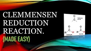 Clemmensen Reduction Reaction and its Mechanism in detail [upl. by Aiken]