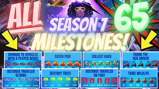 How to Get All RARE QUESTSMILESTONES in Fortnite Chapter 2 Season 7 ✅ Complete Guide [upl. by Ahsenak]