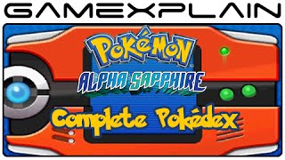 Pokémon Alpha Sapphire  100 Complete Pokédex 3DS [upl. by Eirek]