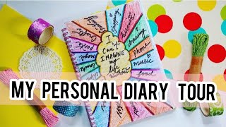 My Personal Diary TourGet Some Ideas To Fill Your Personal DiaryMy Handmade ArtJournal writting [upl. by Sorcim700]