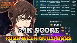 24K SCORE USING NEW DIANE GUILD BOSS PUSH WEEK HELL DIFFICULTY  Seven Deadly Sins Grand Cross [upl. by Eads]