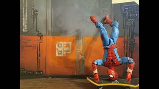 Can SpiderMan Skateboard Stop Motion [upl. by Ten]