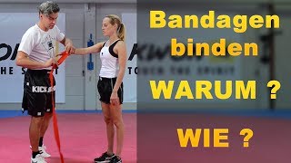 Bandagen binden  Warum und Wie einfache Version [upl. by Lyrej698]