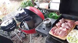 Hasenbraten mit Rahmsoße im Dutch Oven 🔥 Holgers Grillen 🔥 [upl. by Dareece996]