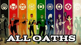 All Lantern Corps Oaths In DC Comics [upl. by Ennairac738]