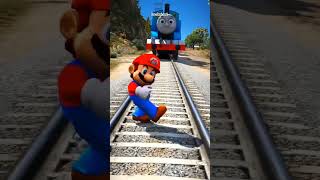 GTA V LITTLE SINGHAM SAVING MARIO FROM THOMAS THE TRAIN  COVER SONG COFFIN DANCE [upl. by Mame]