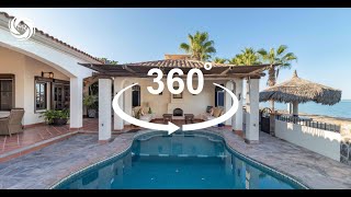 Beachfront Loreto Mexico Home With Pool amp Selfcontained Twobed Casita  360º Video [upl. by Rapsag]