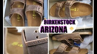 birkenstock Arizona tabbaco brown serenza unboxing [upl. by Yvi]