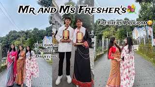 Fresher’s ProgramDarjeeling Government CollegeMr amp Ms Fresher’s💐 [upl. by Hekker]