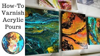 How To Varnish Acrylic Pouring with Minwax Polycrylic [upl. by Mojgan757]