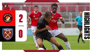 HIGHLIGHTS  Ebbsfleet United vs West Ham [upl. by Nikolia]