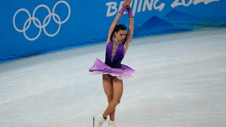 Kamila Valieva completes successful quad jump at Winter Olympics in Beijing [upl. by Omar]