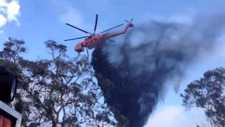 Water Bomber at Woolwash bushfire [upl. by Odnanref455]