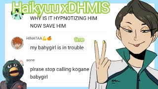 Haikyuu x Dont Hug Me Im Scared  2  Haikyuu texts [upl. by Nitsirc]