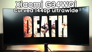 MOST AFFORDABLE curved 1440p ultrawide Xiaomi G34WQi review [upl. by Leamse]