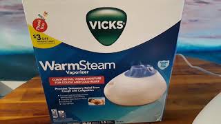 How to use the Vicks Warm Steam Vaporizer and Humidifier [upl. by Arodnahs284]